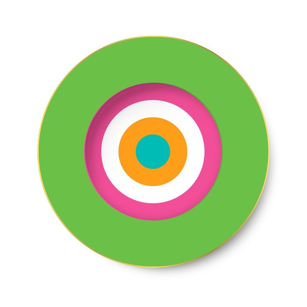 Everyday plates - Set of 4 - Dinner Plates Set – Yellow, Red, Green, Blue – Rainbow - HOME BY KRISTY