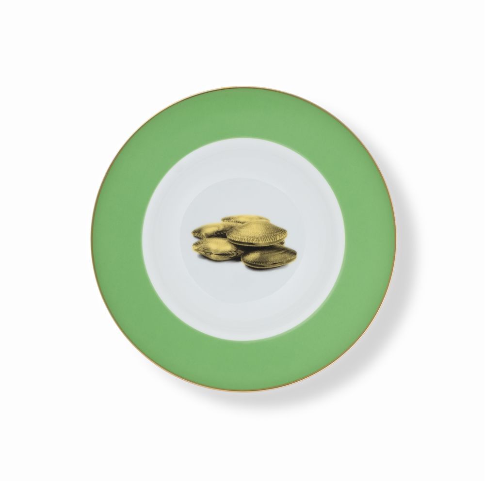 Assiettes au quotidien - Set de 4 - Jeu d’Assiettes à Soupe Bicolore - HOME BY KRISTY