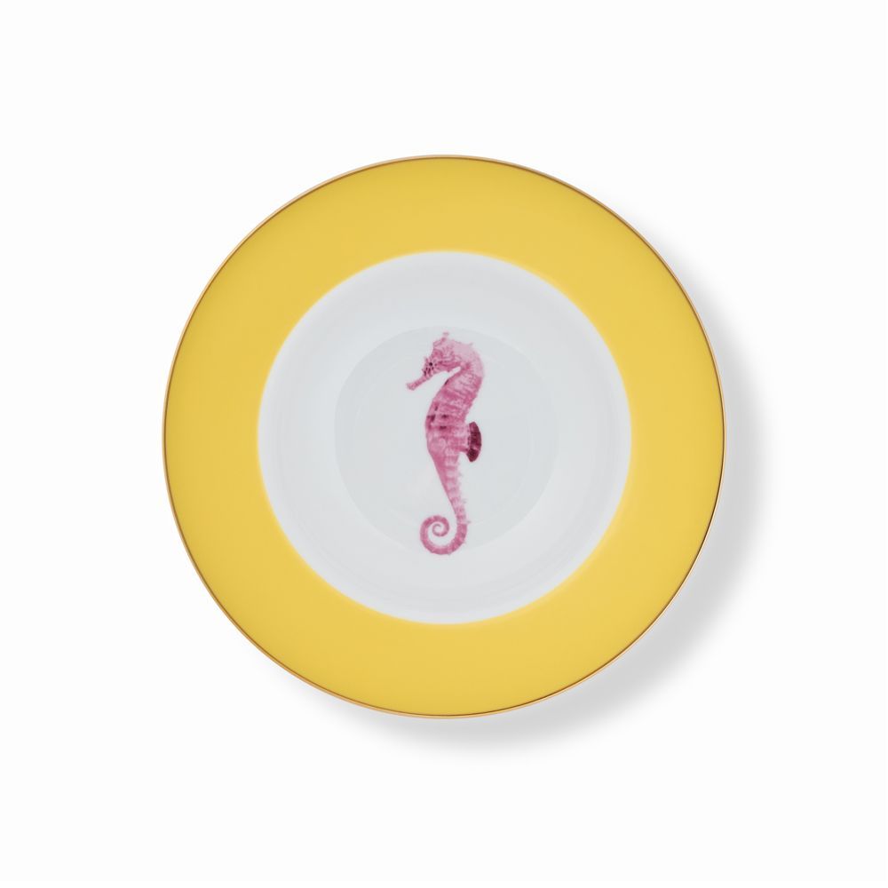 Assiettes au quotidien - Set de 4 - Jeu d’Assiettes à Soupe Bicolore - HOME BY KRISTY