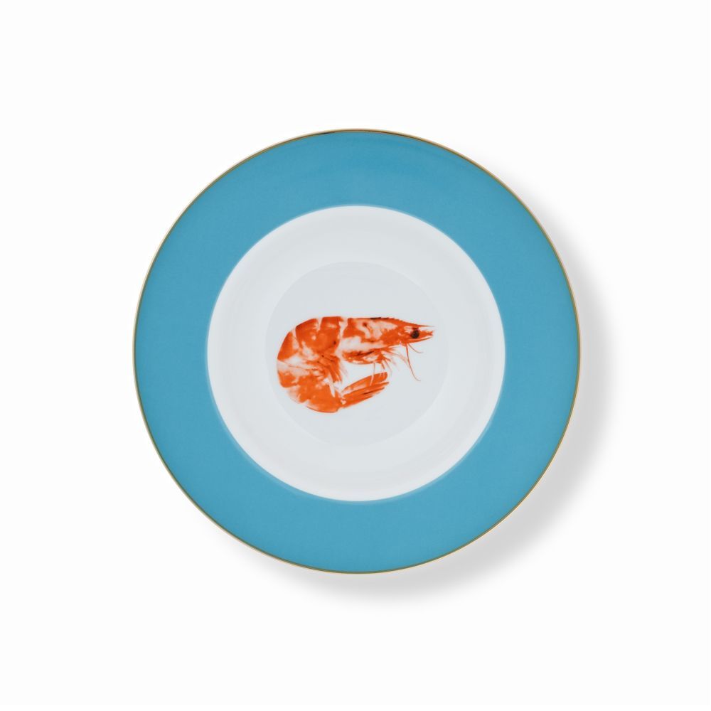 Assiettes au quotidien - Set de 4 - Jeu d’Assiettes à Soupe Bicolore - HOME BY KRISTY