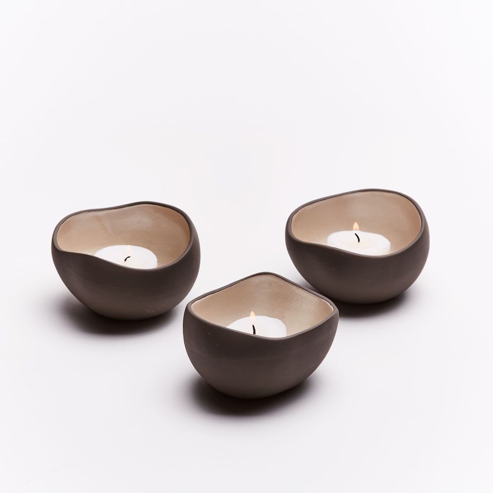 Christmas table settings - TRIO candle holders - 3-piece set - ANOQ