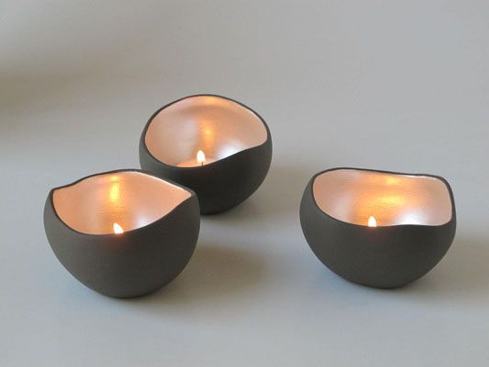 Christmas table settings - TRIO candle holders - 3-piece set - ANOQ