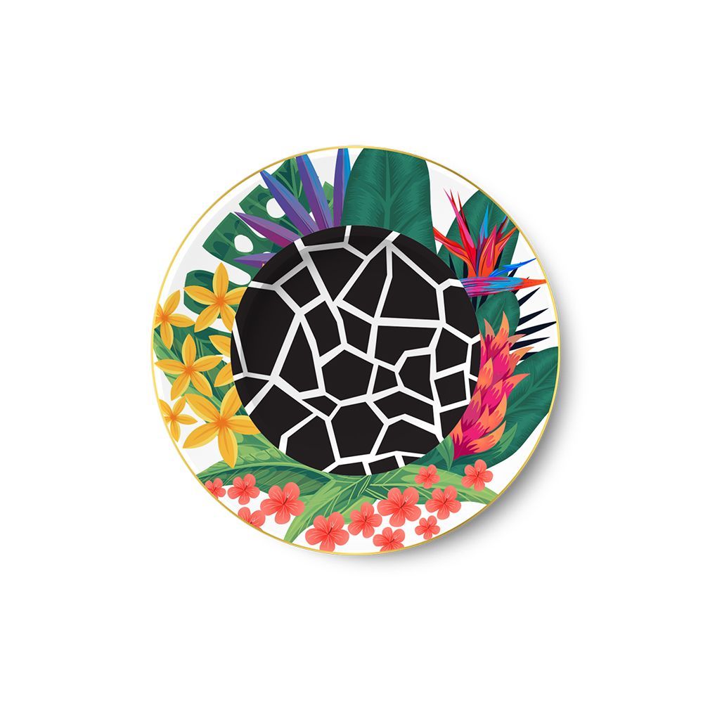 Assiettes au quotidien - Set de 4 - Jeu d’Assiettes à Dessert Animaux Bijoux - HOME BY KRISTY