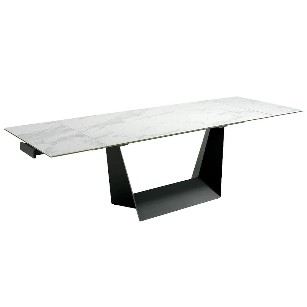 Tables Salle à Manger - Table à manger extensible en marbre blanc - ANGEL CERDÁ