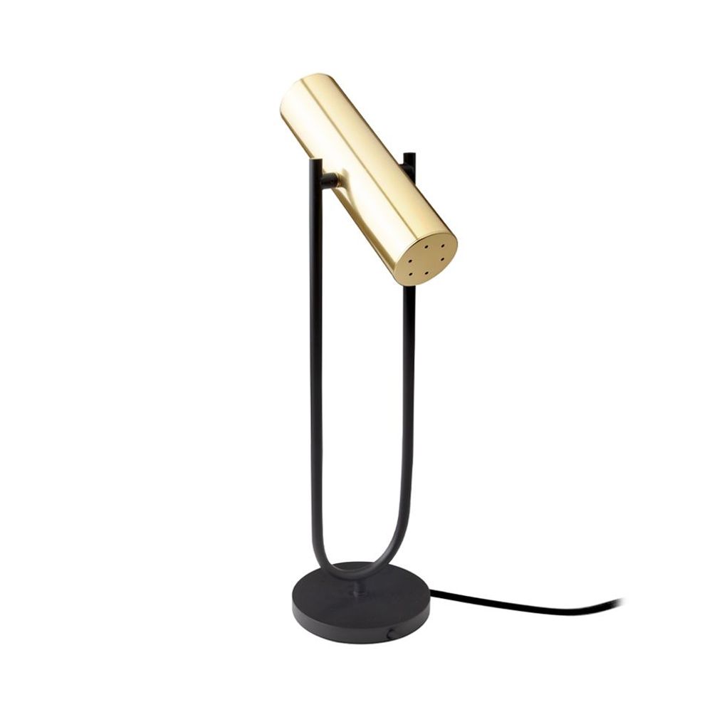 Table lamps - Table lamp in gold and black steel - ANGEL CERDÁ