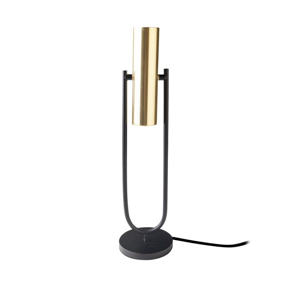 Table lamps - Table lamp in gold and black steel - ANGEL CERDÁ