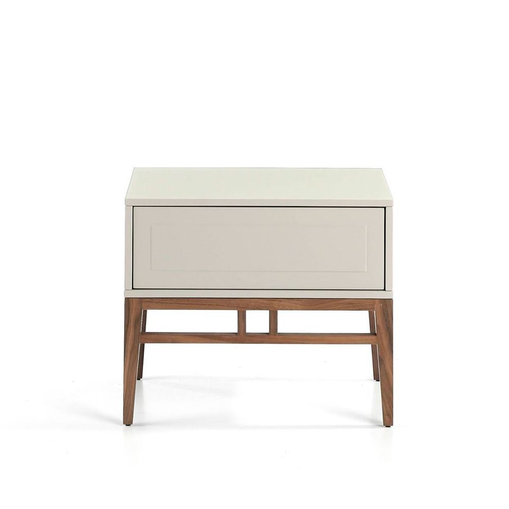 Night tables - Gray and walnut nightstand - ANGEL CERDÁ