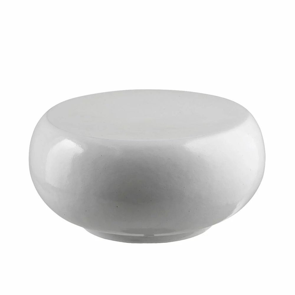 Outdoor decorative accessories - GALET round ceramic ottoman - CFOC