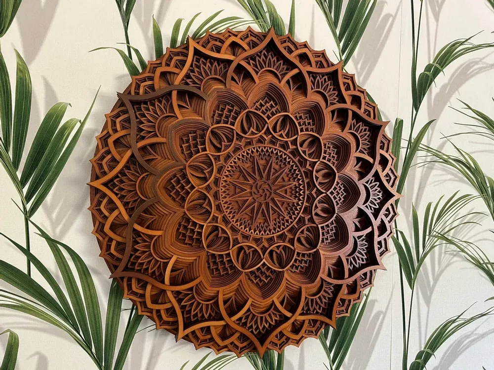 Other wall decoration - Wood Mandala, Apartment Decor, Elegant Wall Art - BHDECOR
