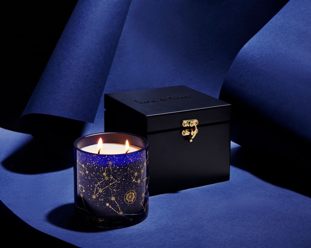 Gifts - Zodiac Pattern Soy Candle in a Crystal Jar - LEONE DI FIUME