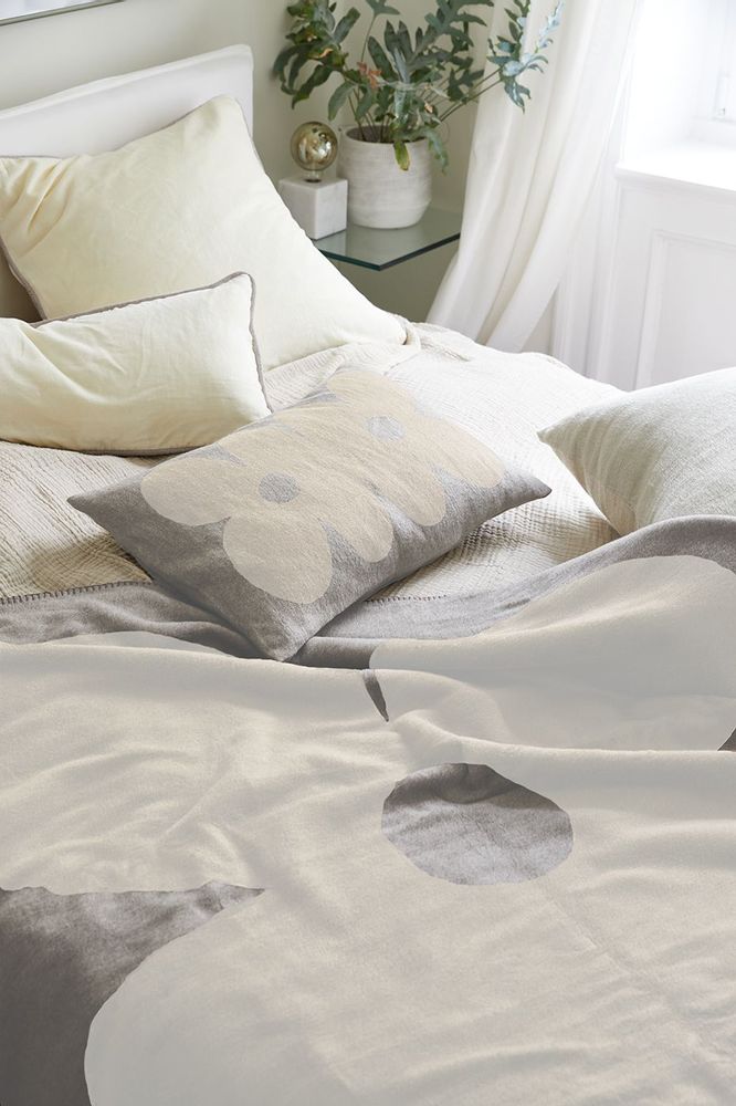 Fabric cushions - Super soft and cosy recycled cotton cushions and throws - LIV INTERIOR