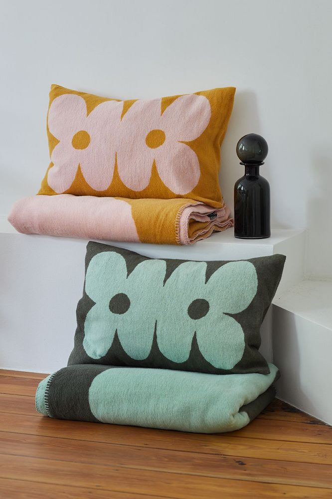 Fabric cushions - Super soft and cosy recycled cotton cushions and throws - LIV INTERIOR