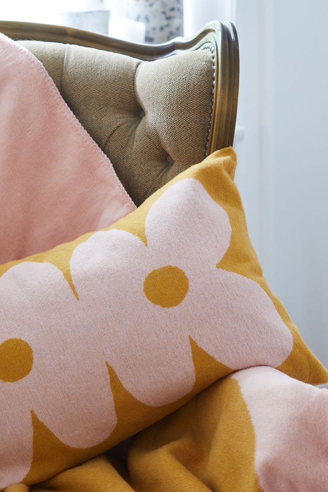 Fabric cushions - Super soft and cosy recycled cotton cushions and throws - LIV INTERIOR