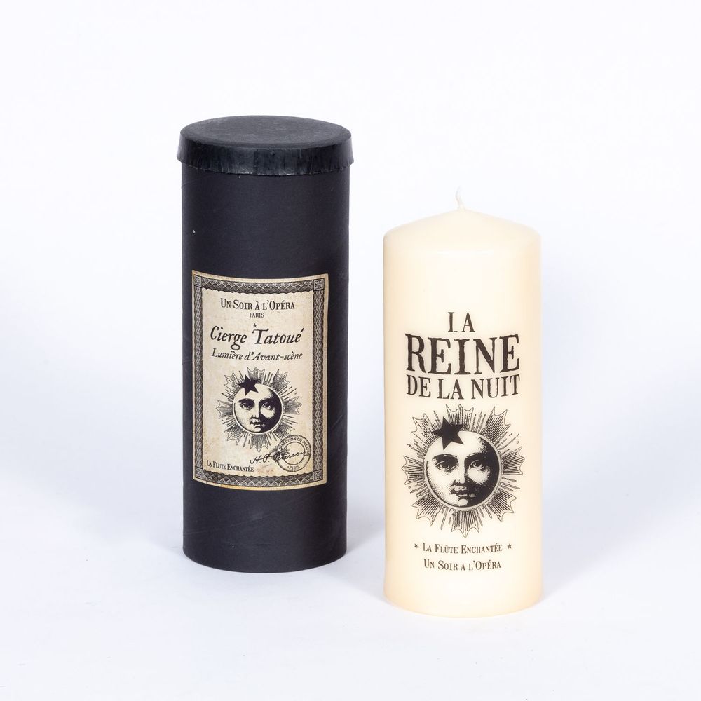Objets de décoration - LA FLÛTE ENCHANTÉE - BOUGIE TATOUÉE - UN SOIR A L'OPERA