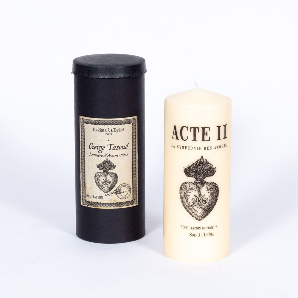 Objets de décoration - MÉDITATION DE THAIS - BOUGIE TATOUÉE - UN SOIR A L'OPERA