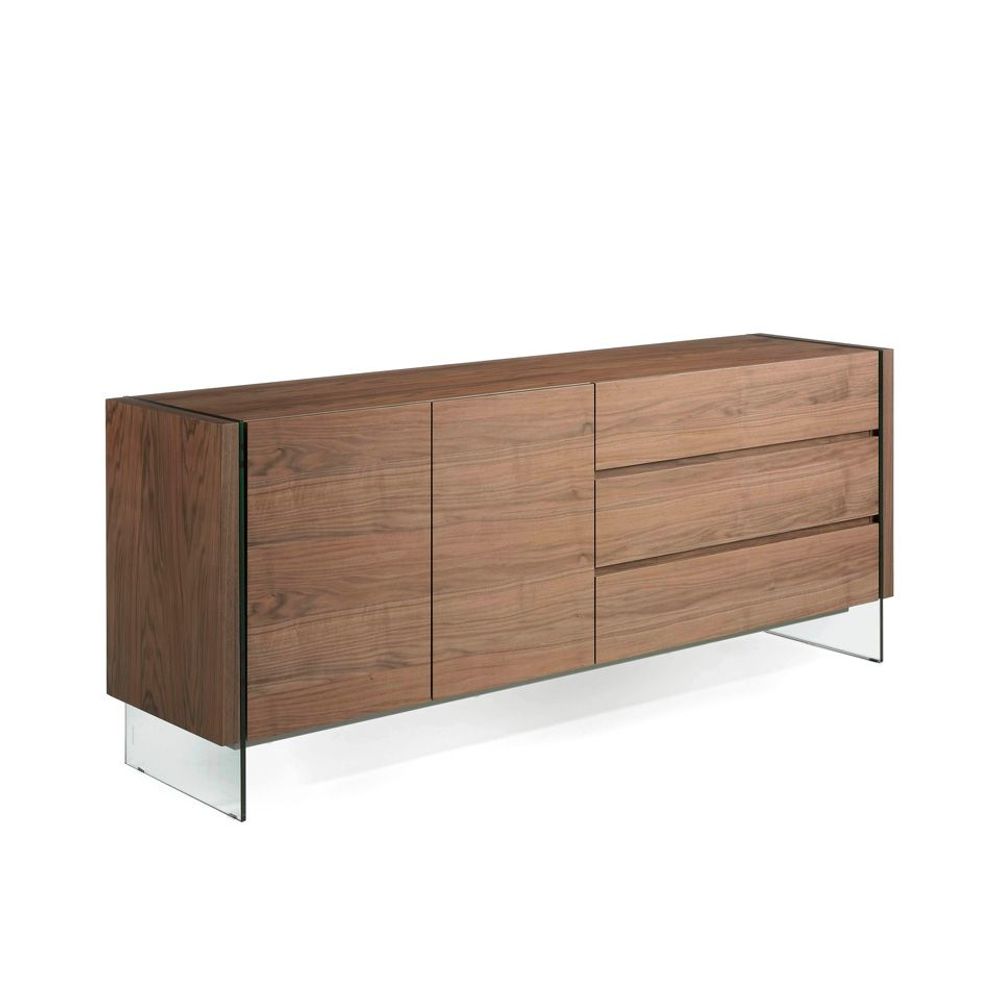 Sideboards - Walnut sideboard glass - ANGEL CERDÁ