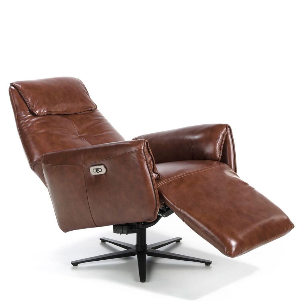 Fauteuils - Fauteuil pivotant en cuir mécanismes relax - ANGEL CERDÁ