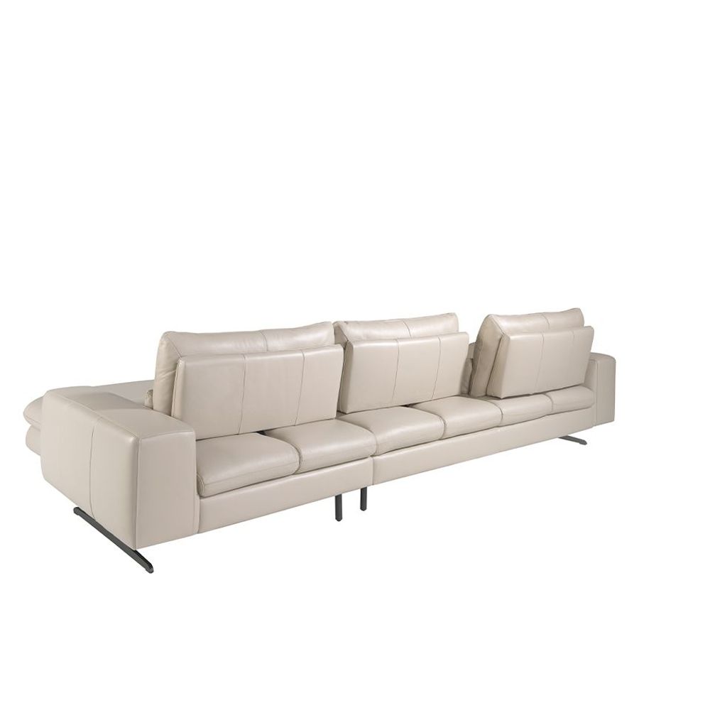Sofas - Sofa Chaiselongue (L) in leather - ANGEL CERDÁ