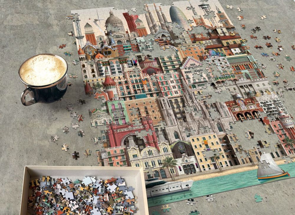 Gifts - Barcelona jigsaw Puzzle - MARTIN SCHWARTZ