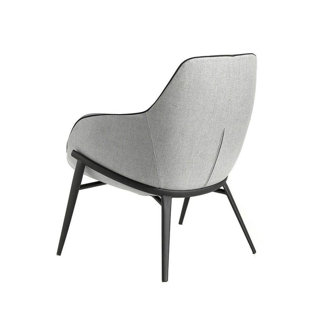 Fauteuils - Fauteuil Confident rembourré en tissu gris - ANGEL CERDÁ