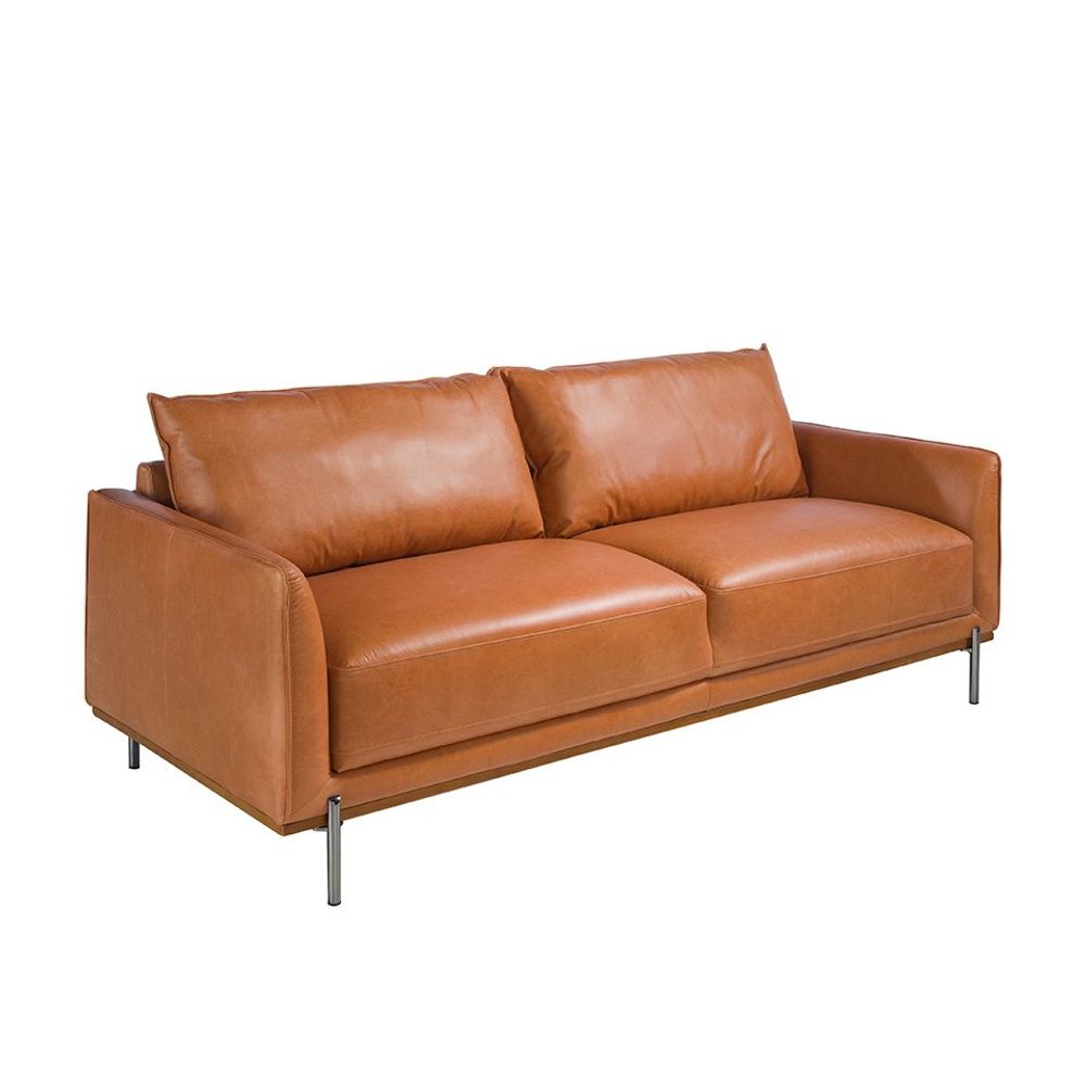 Sofas - 3 seater sofa buffalo brown cowhide leather - ANGEL CERDÁ
