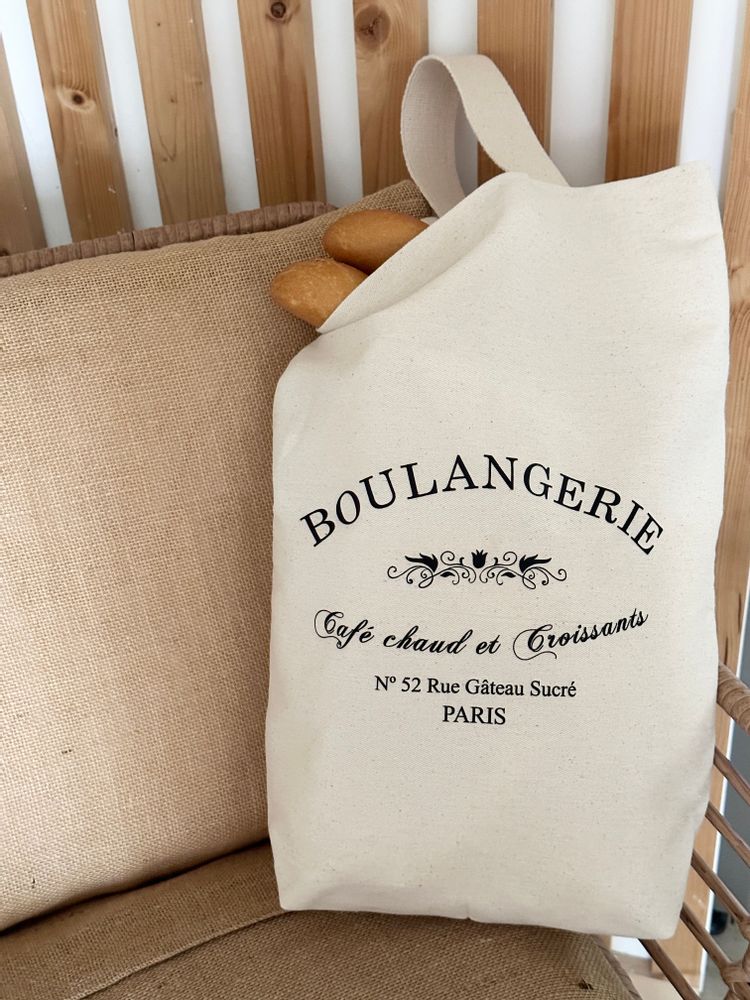 Cadeaux - Le charme rétro de la boulangerie : Sacs pour baguettes de pain authentiques - ATELIER COSTÀ