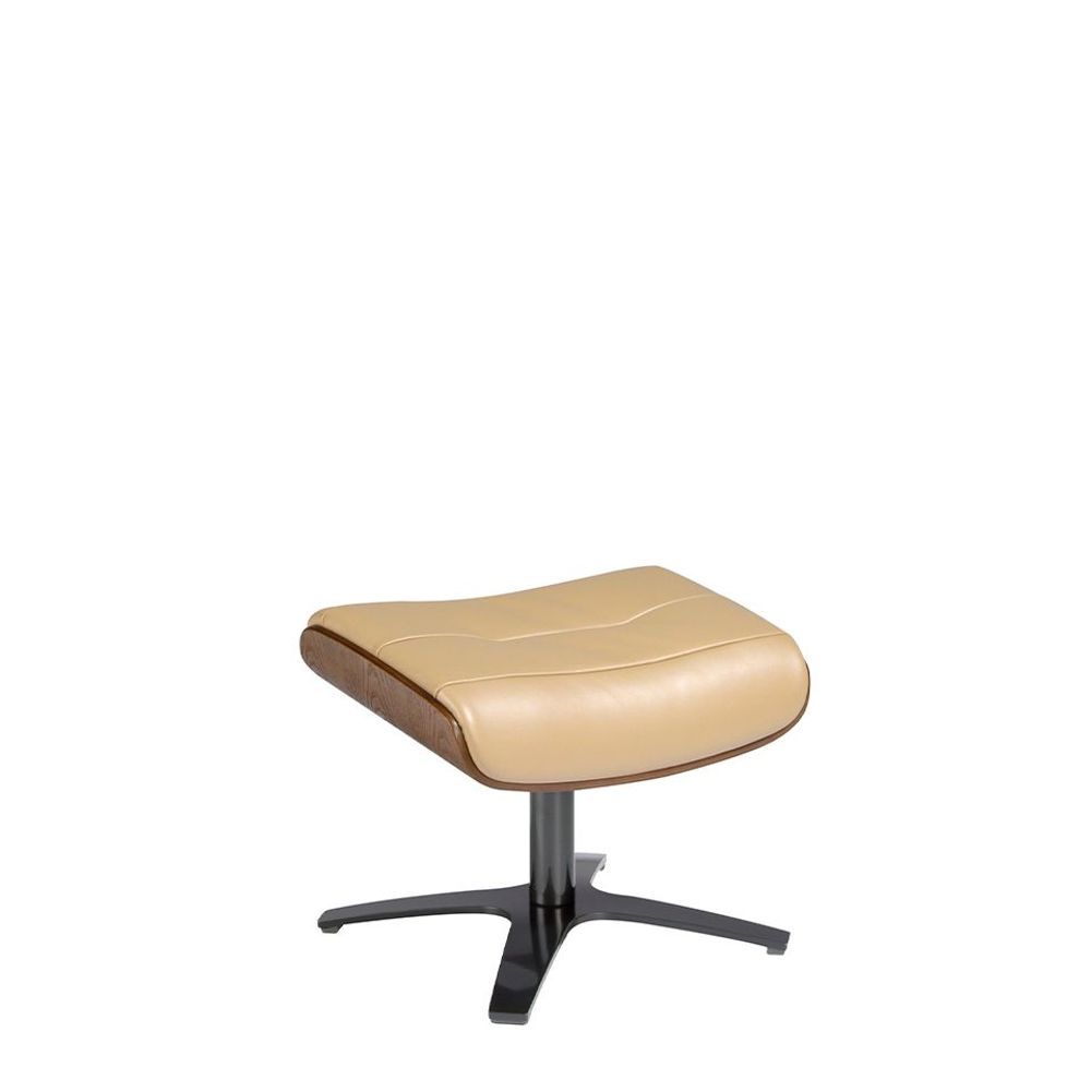 Ottomans - Ottoman upholstered in leather sand - ANGEL CERDÁ