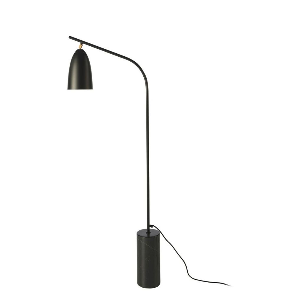 Lampadaires - Lampadaire en marbre noir et acier noir - ANGEL CERDÁ