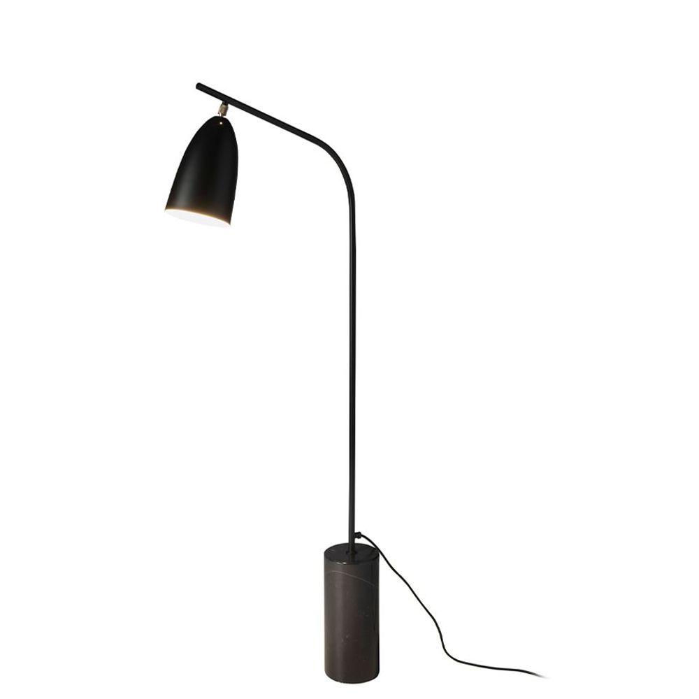 Lampadaires - Lampadaire en marbre noir et acier noir - ANGEL CERDÁ