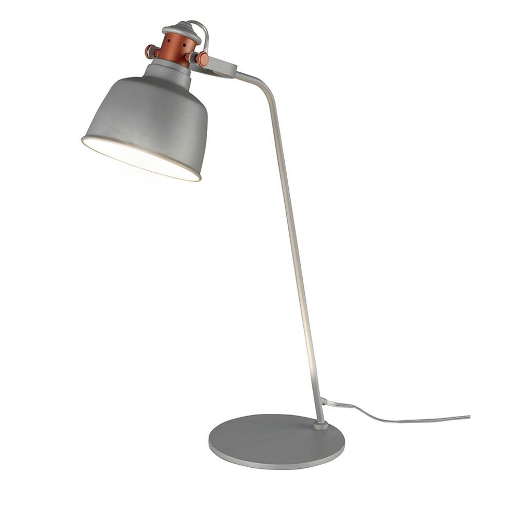 Table lamps - Table lamp in grey steel and bronze details - ANGEL CERDÁ