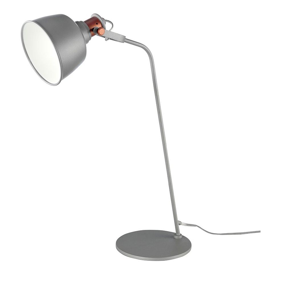 Table lamps - Table lamp in grey steel and bronze details - ANGEL CERDÁ