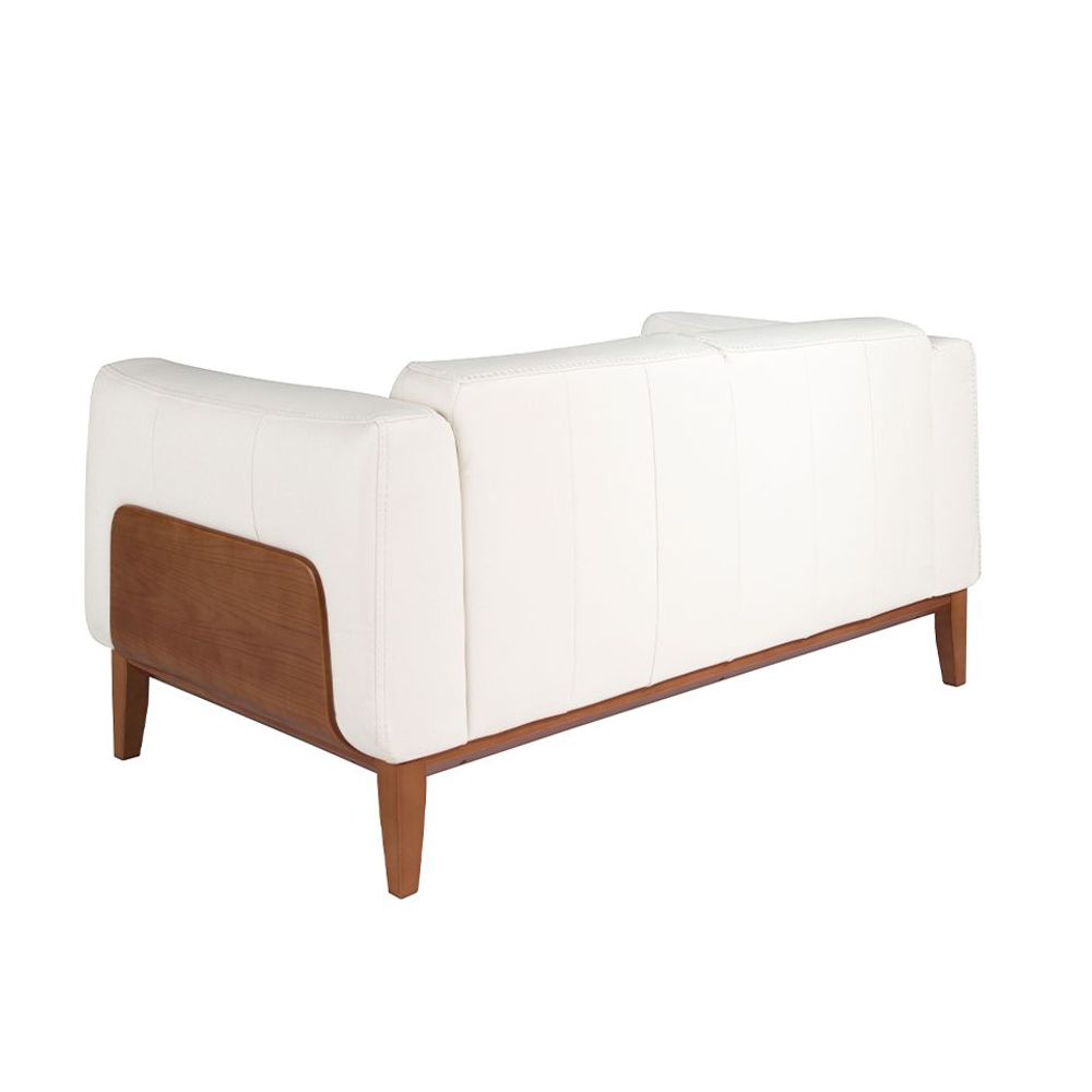 Sofas - 2 seater sofa upholstered in white leather - ANGEL CERDÁ