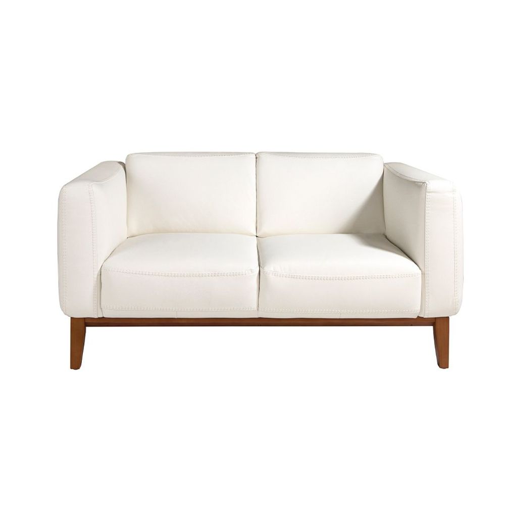 Sofas - 2 seater sofa upholstered in white leather - ANGEL CERDÁ