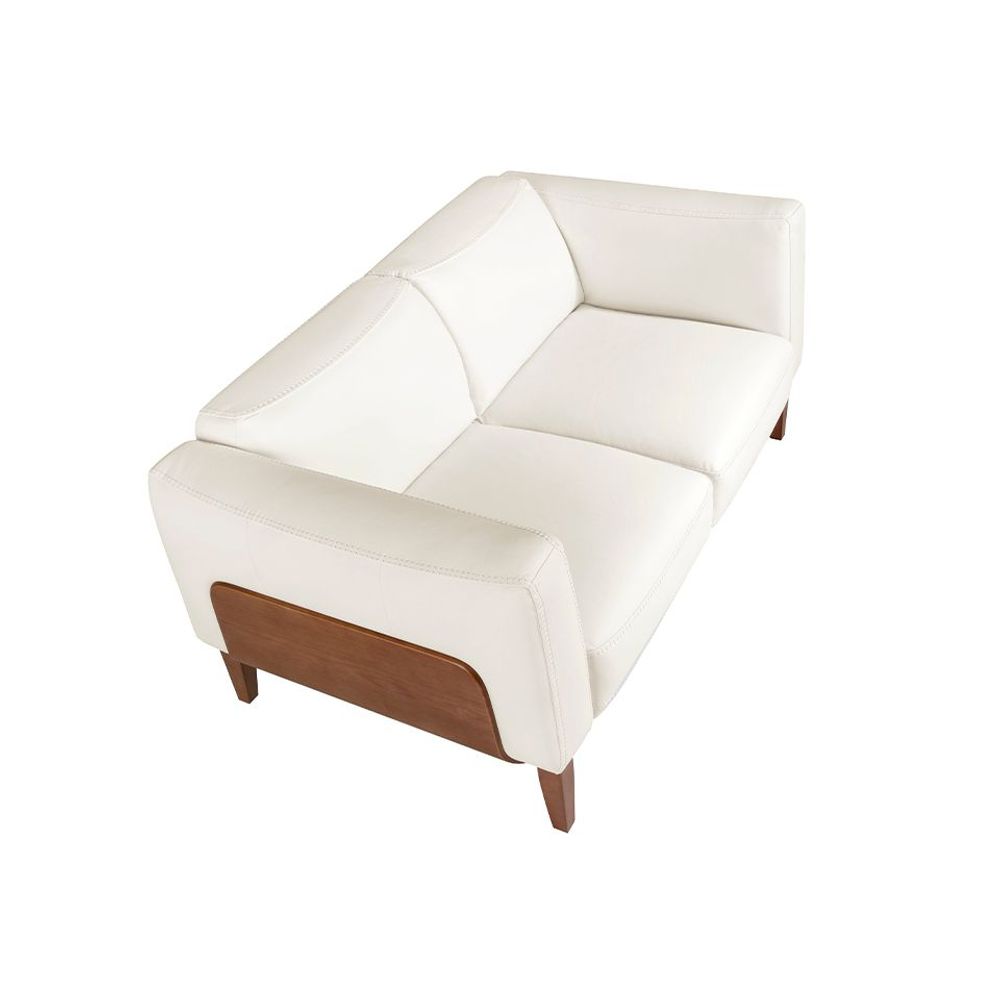 Sofas - 2 seater sofa upholstered in white leather - ANGEL CERDÁ