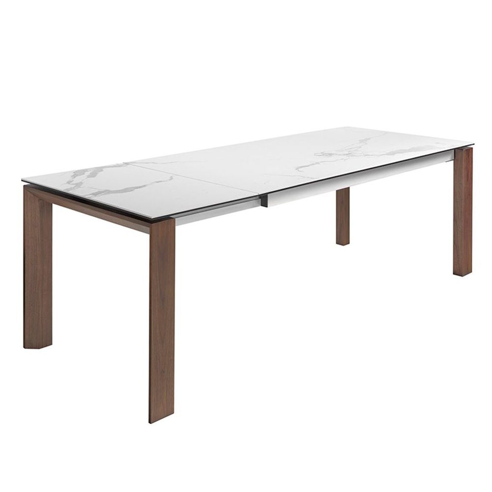Tables Salle à Manger - Table de salle à manger extensible en marbre blanc - ANGEL CERDÁ