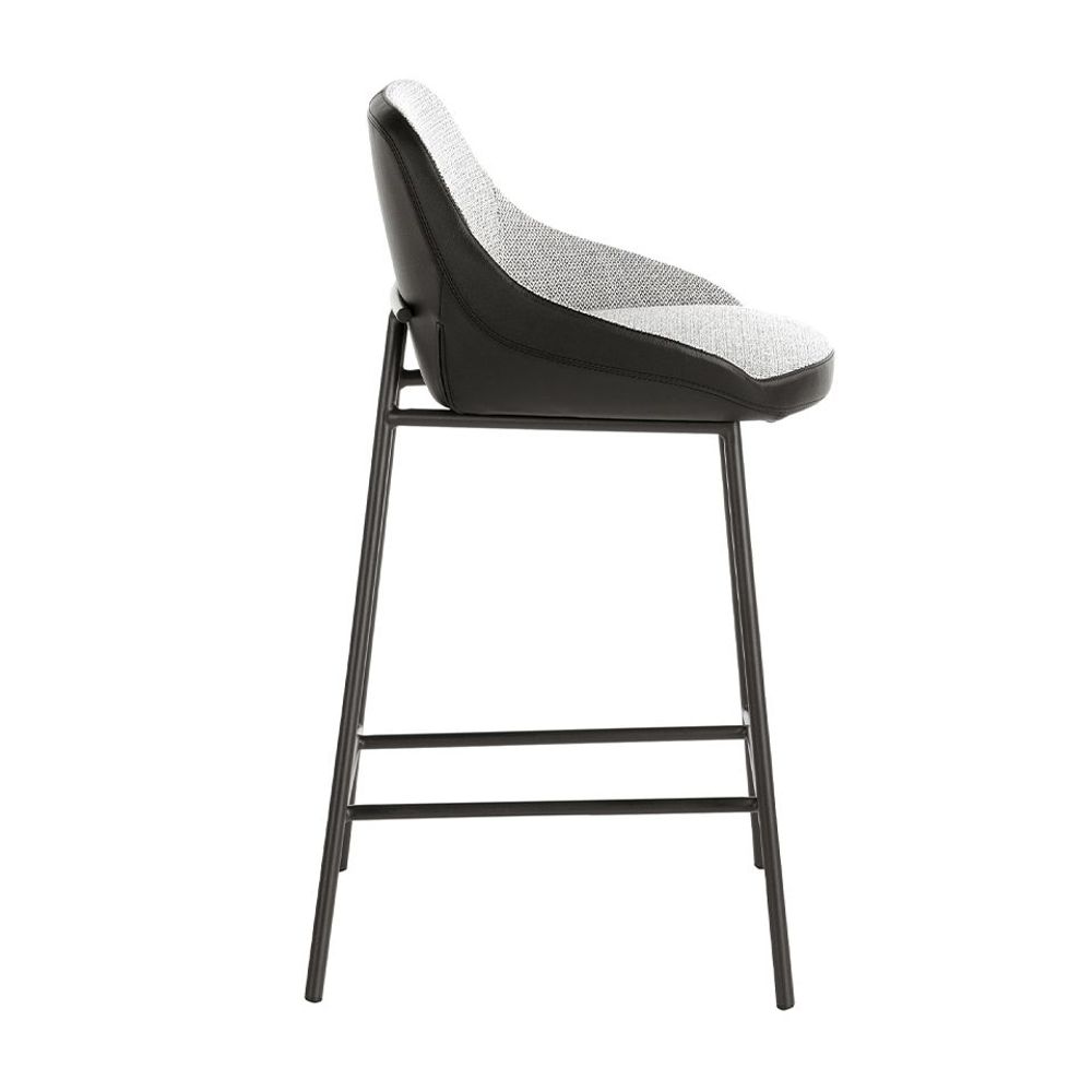 Stools - Stool upholstered in fabric and eco-leather - ANGEL CERDÁ
