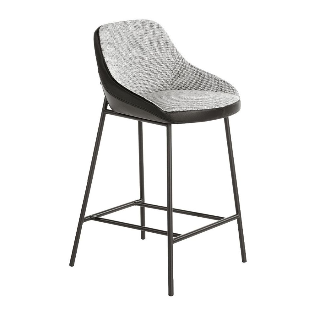 Stools - Stool upholstered in fabric and eco-leather - ANGEL CERDÁ