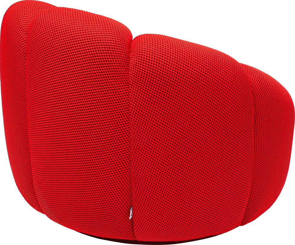 Fauteuils - Fauteuil pivotant Peppo Lounge rouge - KARE DESIGN