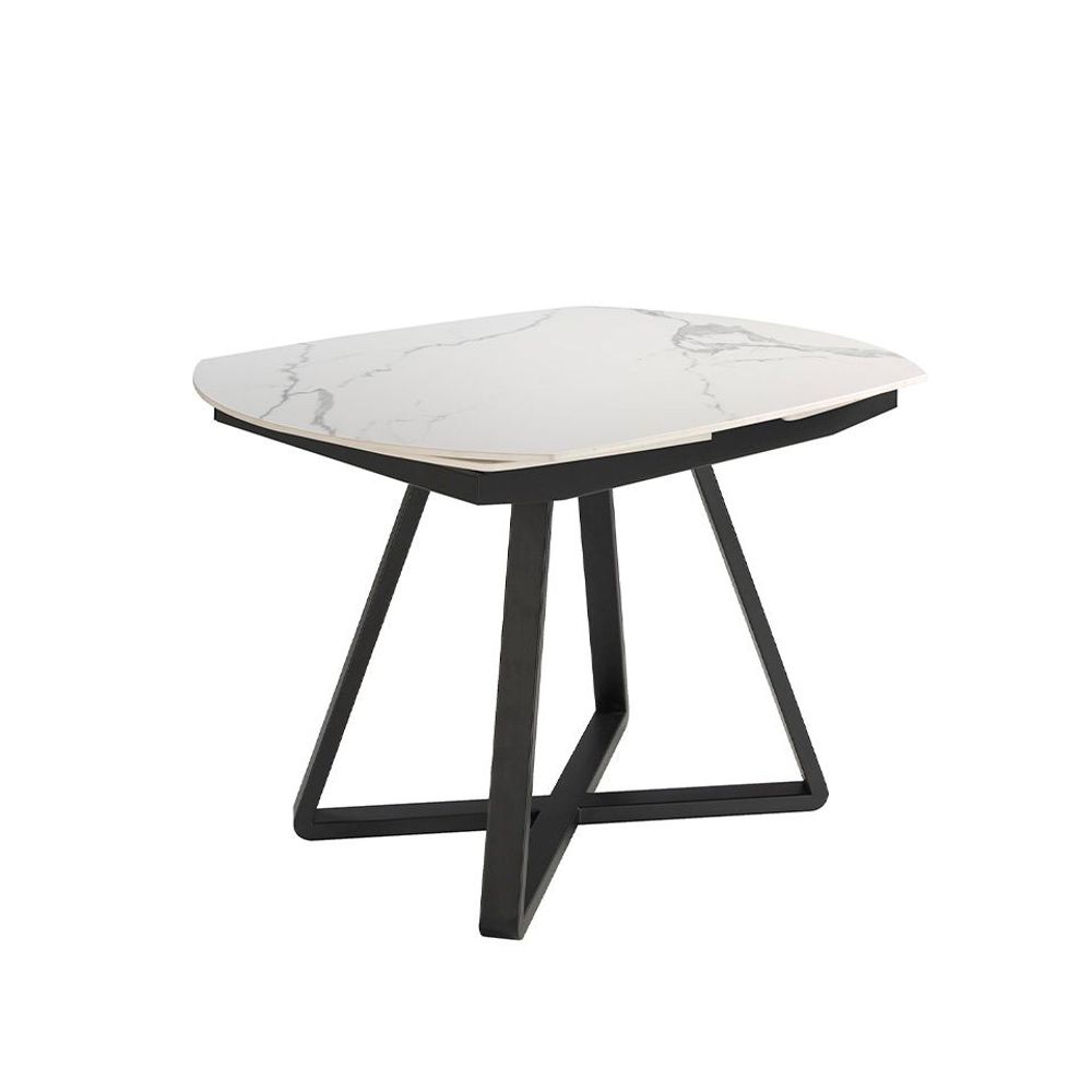 Dining Tables - White marble extending dining table - ANGEL CERDÁ