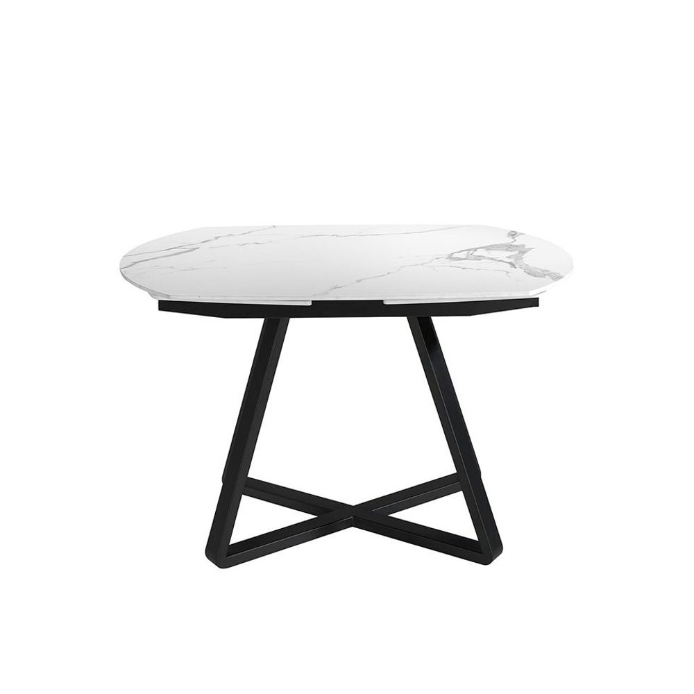 Dining Tables - White marble extending dining table - ANGEL CERDÁ