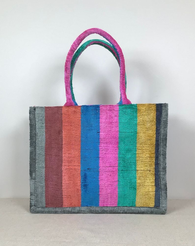 Bags and totes - VELVET TOTE BAG. - DEREGÖZÜ