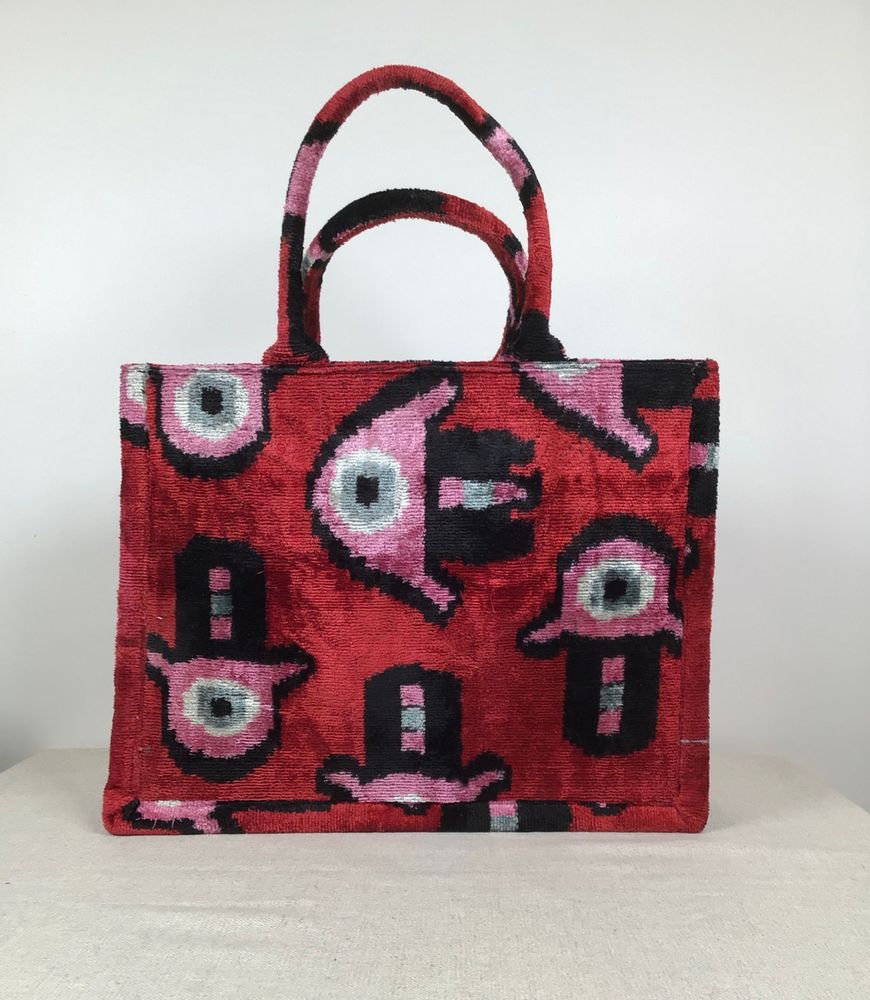 Bags and totes - VELVET TOTE BAG. - DEREGÖZÜ