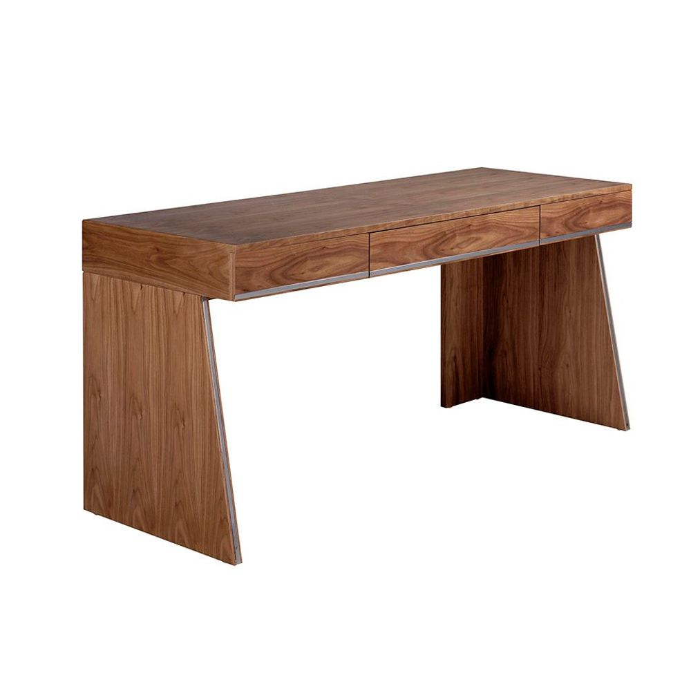 Office furniture and storage - Office desk in walnut wood - ANGEL CERDÁ