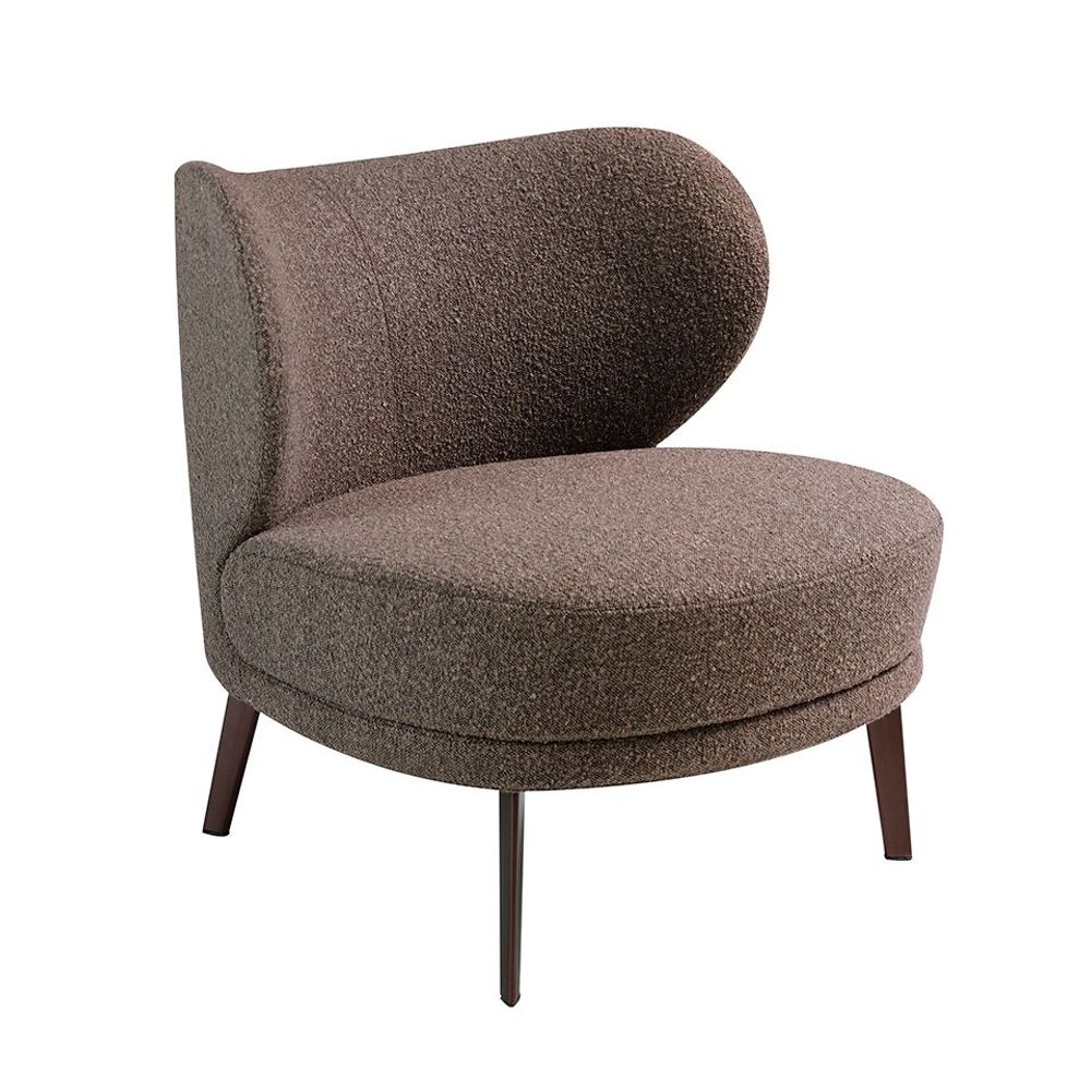 Armchairs - Brown fabric upholstered armchair - ANGEL CERDÁ
