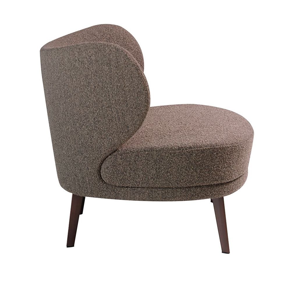 Armchairs - Brown fabric upholstered armchair - ANGEL CERDÁ