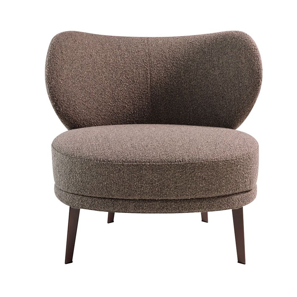 Armchairs - Brown fabric upholstered armchair - ANGEL CERDÁ