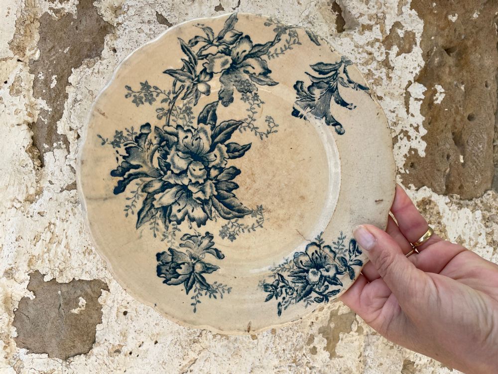Unique pieces - Vintage plates 19th and 20th centuries France - FAMILY ROOM PARIS
