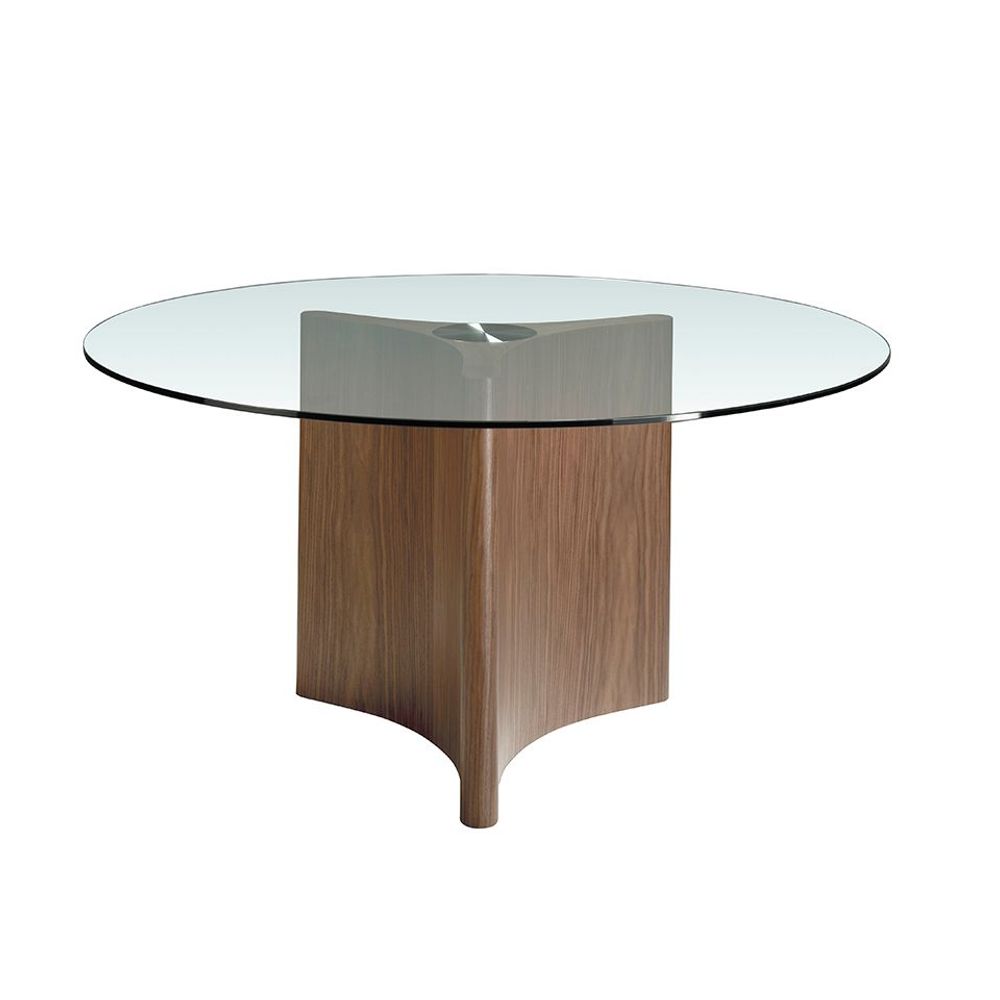 Tables Salle à Manger - Table de salle à manger ronde en verre trempé - ANGEL CERDÁ