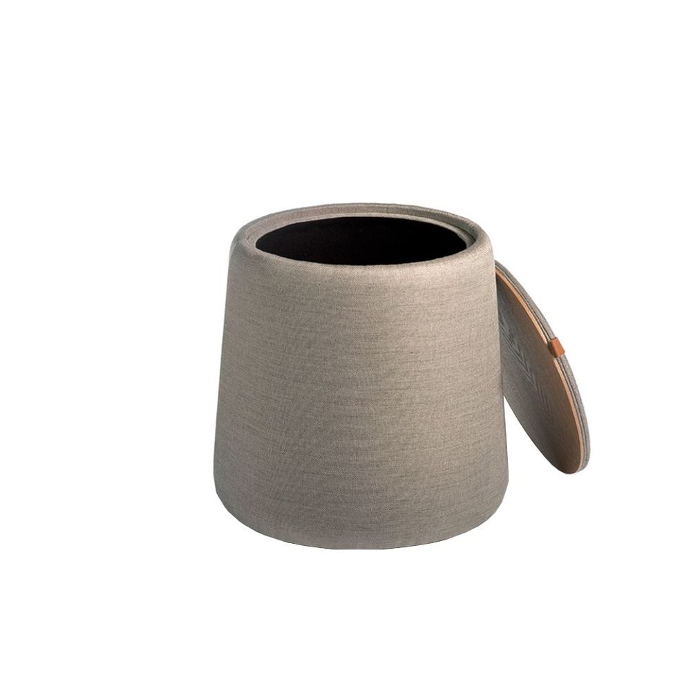 Benches - Puff upholstered in gray fabric - ANGEL CERDÁ