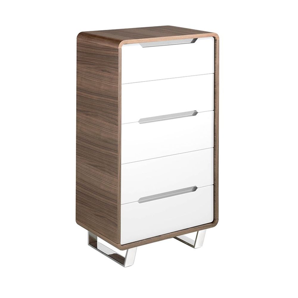 Chests of drawers - Chiffonier walnut and white - ANGEL CERDÁ